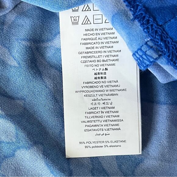 Michael Kors Shadow-Fleur Print Long-Sleeve Top grecian blue - PL - Picture 11 of 12